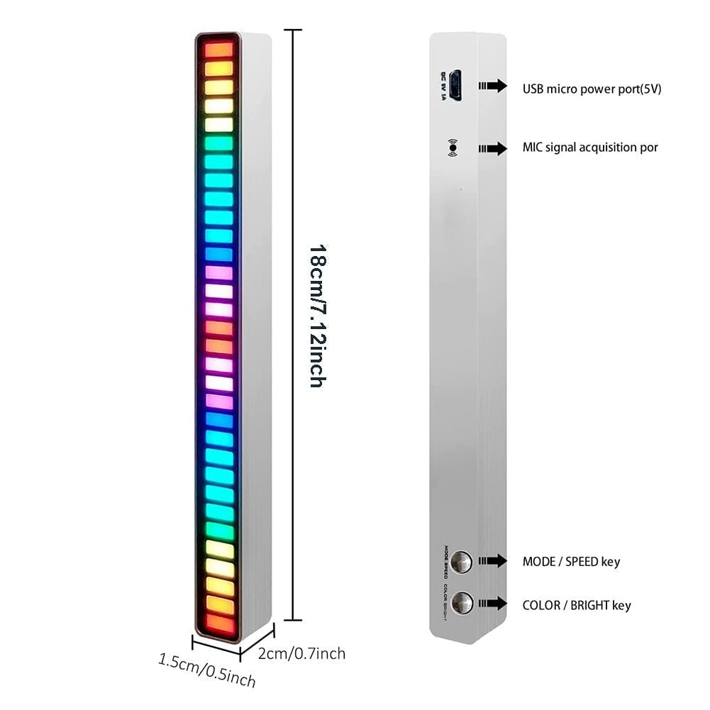 Wireless Sound Activated RGB Light Bar - WestNest.in