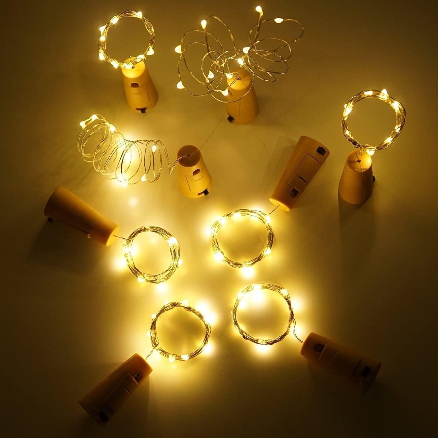 Cork Lights (2m , 20 LEDs) with Free extra batteries - WestNest.in