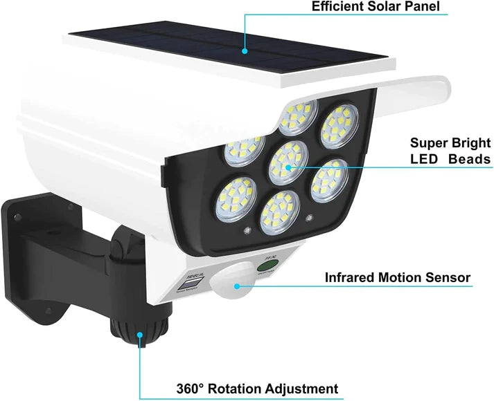 Outdoor Solar Light with Motion Sensor| 2400mah | 77 LED - WestNest.in