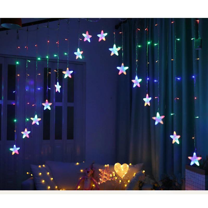 Star LED Curtain String Light (16 Stars) - WestNest.in