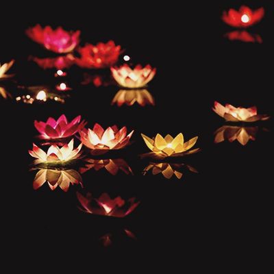Floating Lotus LED Candles ( with water sensor)