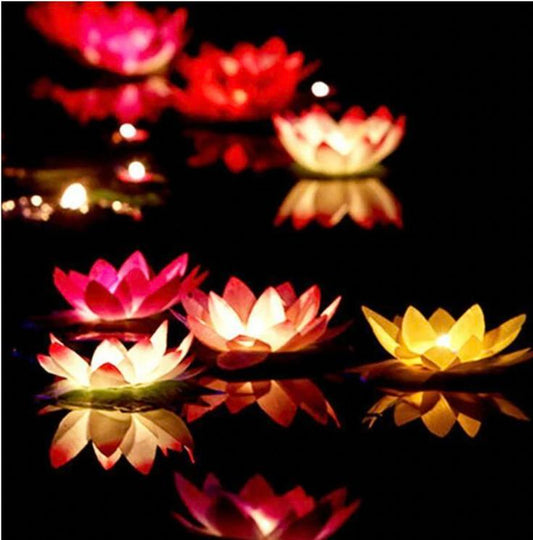 Floating Lotus LED Candles ( with water sensor) - WestNest.in