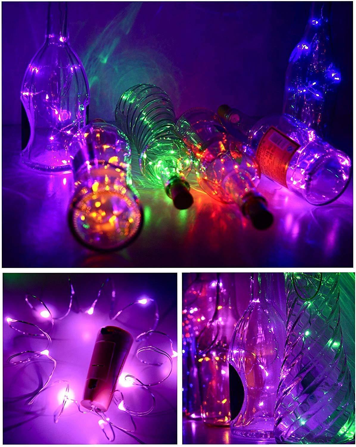 Multi Color Cork lights ( 2 metres , 20 bulbs ) - WestNest.in